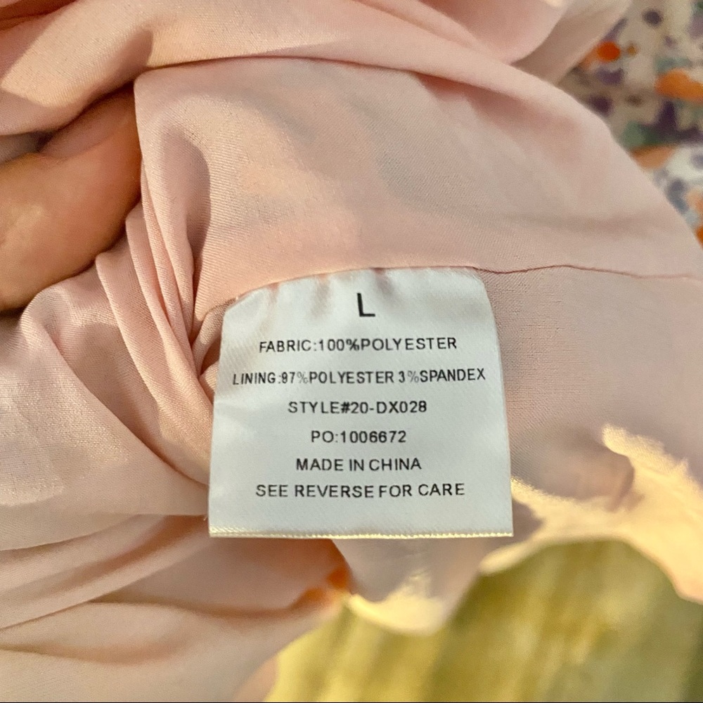 Pink Lily Floral Midi Pink Maternity/Post Maternity Dress - Picture 10 of 11